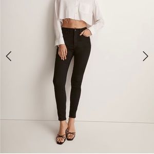 Madewell Black Skinny Jeans - High Waisted